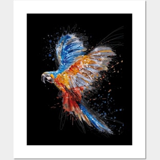 Parrot Watercolor Painting Posters and Art